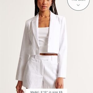 Abercrombie white blazer